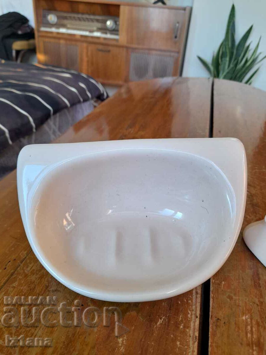Old earthenware soap dish with price 42.00 BGN | € 21.47 Old earthenware soap dish with price 42.00 BGN | € 21.47