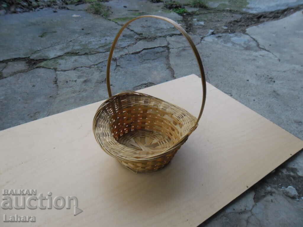 A beautiful little wicker basket