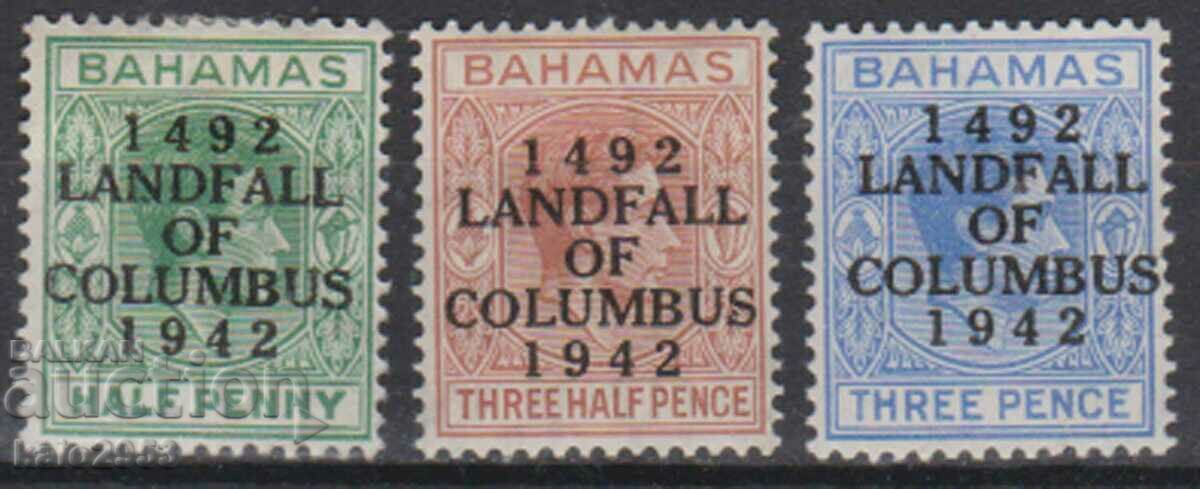 GB/Bahamas-1942-Надп-450 г.откриване на Америка,MLH