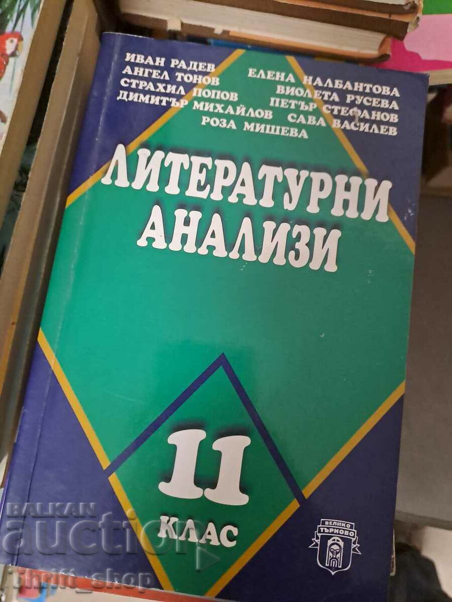 Литературни анализи 11 клас