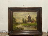 Beautiful old Dutch original painting oil on canvas