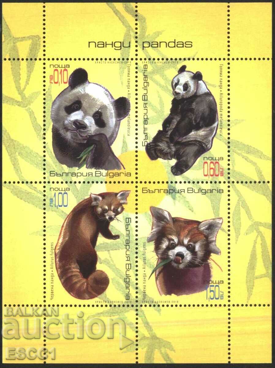 Bloc curat Fauna Mechki Panda 2010 din Bulgaria