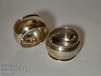 English silver napkin rings