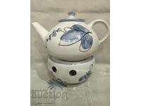 Beautiful teapot with stand, author, ceramic Germany, 11/15/24