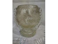 Vase, planter, glass decoration, massive, heavy 15.11.2024