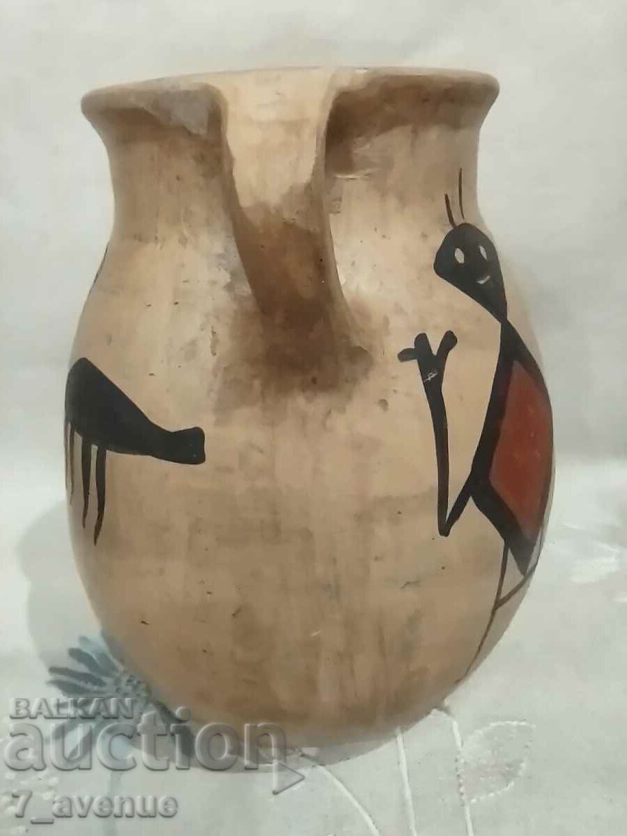 Interesting ceramic vessel, author, pottery, Chile, 11/15/24 with price 179.00 BGN | € 91.52 Interesting ceramic vessel, author, pottery, Chile, 11/15/24 with price 179.00 BGN | € 91.52