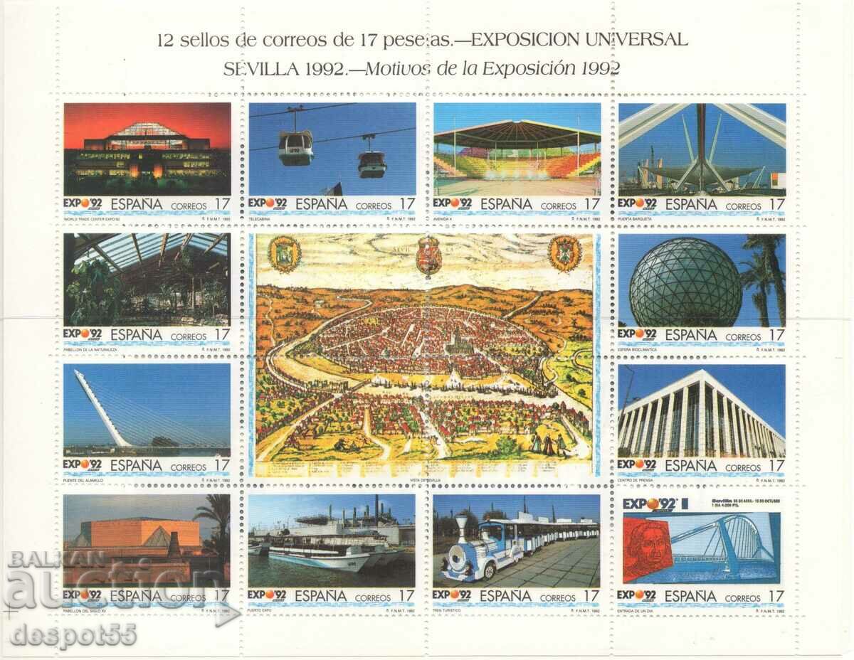 1992. Spain. World EXPO`92, Seville. Block.