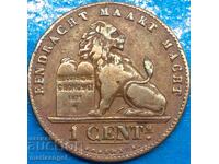 Belgia 1 cent 1894 - destul de rar