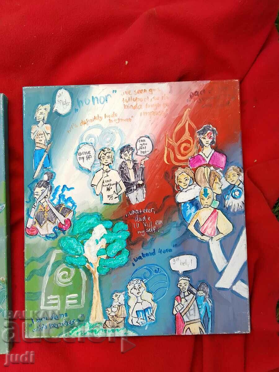 Oil painting canvas Triptych with price 90.00 BGN | € 46.02 Oil painting canvas Triptych with price 90.00 BGN | € 46.02