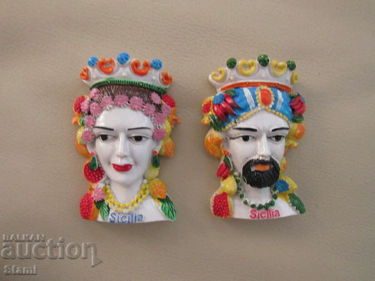 Set of two Moor magnets from Sicily, Italy-1 with price 27.00 BGN | € 13.80 Set of two Moor magnets from Sicily, Italy-1 with price 27.00 BGN | € 13.80