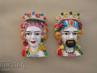 Set of two Moor magnets from Sicily, Italy-1