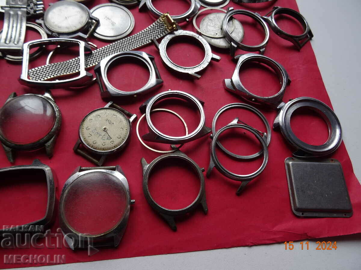 Auction LOT OF CASES AND PARTS FOR RUSSIAN WATCHES -1 Auction LOT OF CASES AND PARTS FOR RUSSIAN WATCHES -1