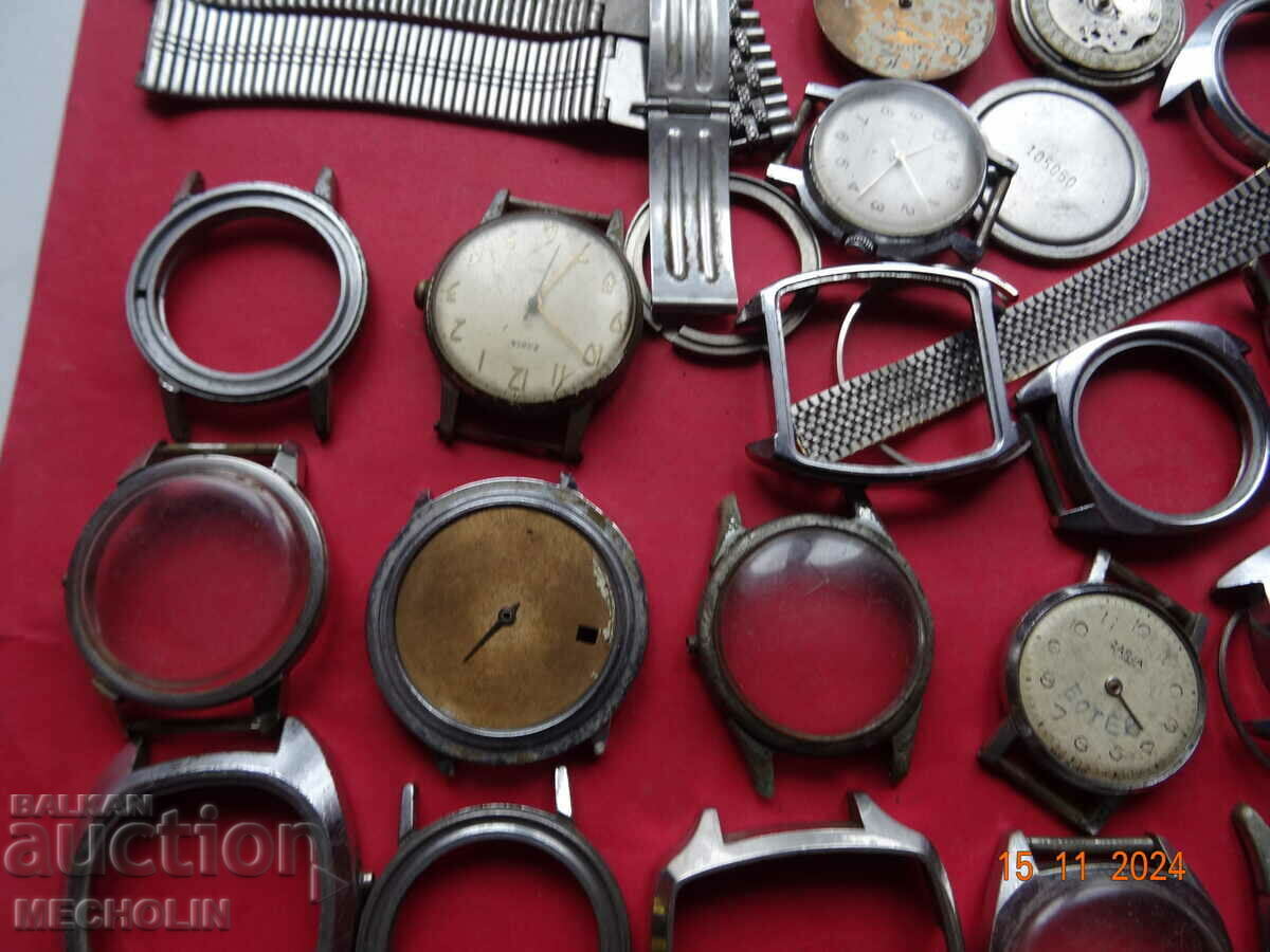 LOT OF CASES AND PARTS FOR RUSSIAN WATCHES -1 - 6 LOT OF CASES AND PARTS FOR RUSSIAN WATCHES -1 - 6