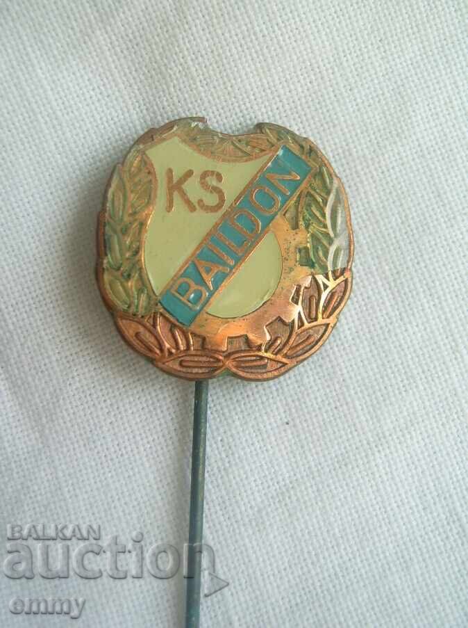 Football badge - KS Baildon Katowice/ KS Beĭldon, Poland