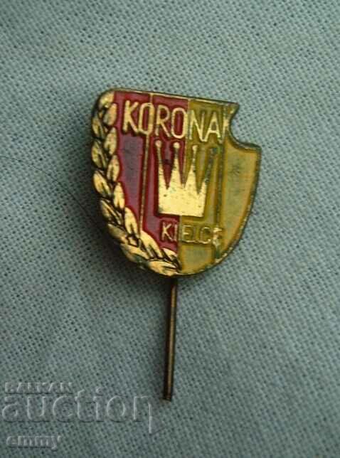 Football badge - FC Korona Kielce / FC Korona Kielce, Poland