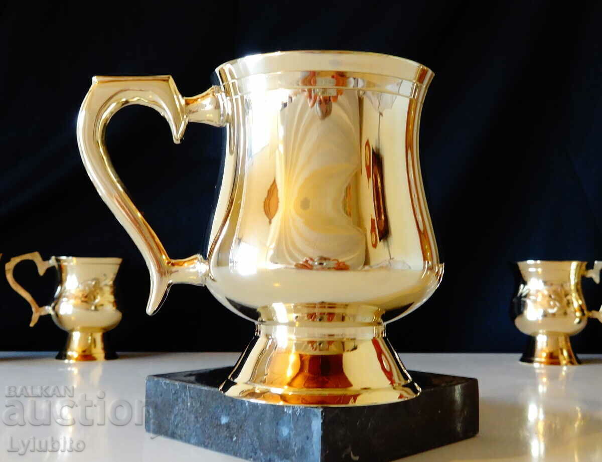 Bronze Chanel goblet from 1925, marked with price 399.00 BGN | € 204.01 Bronze Chanel goblet from 1925, marked with price 399.00 BGN | € 204.01