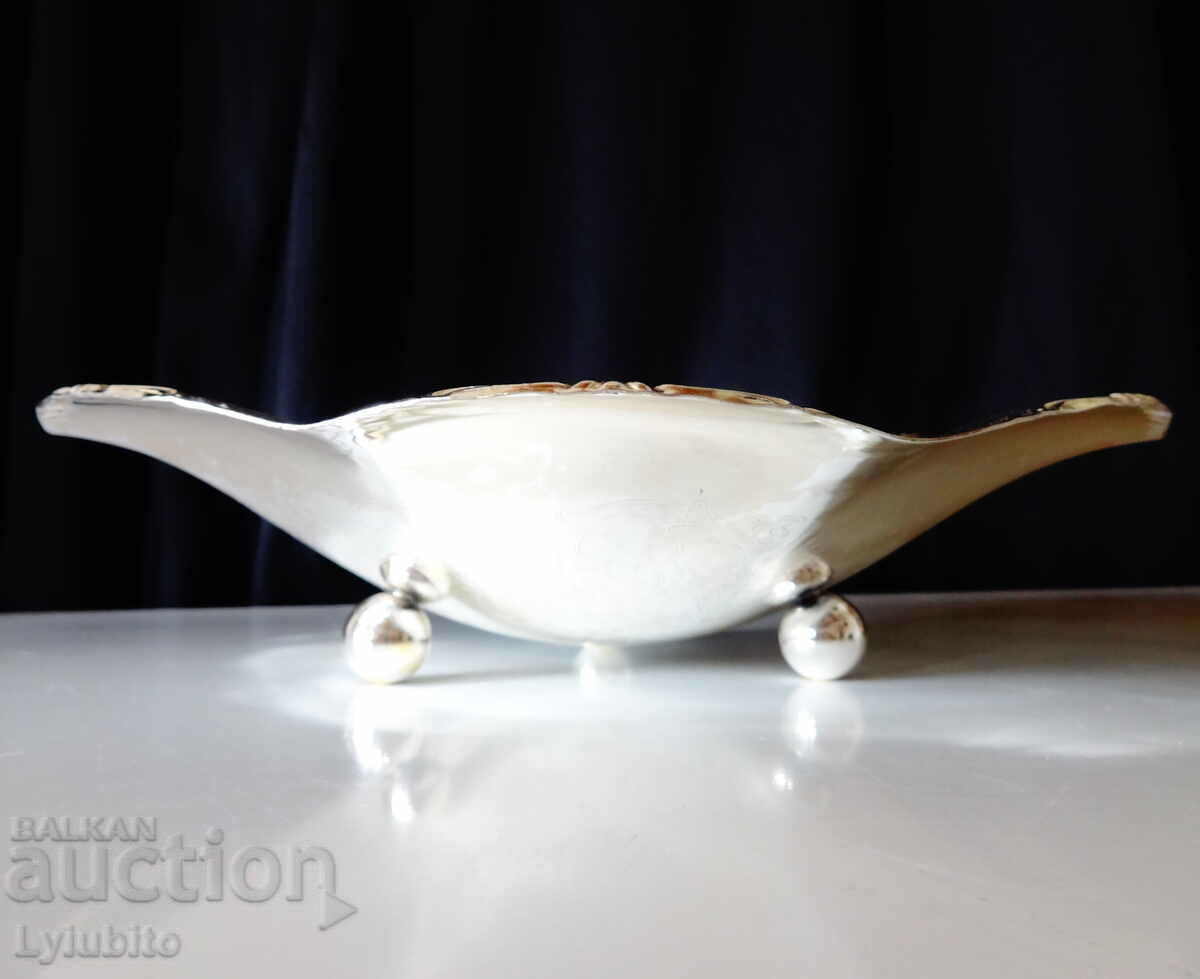 Silver plated brass fruit bowl. with price 29.00 BGN | € 14.83 Silver plated brass fruit bowl. with price 29.00 BGN | € 14.83