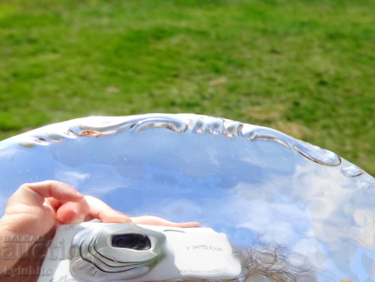 Silver plated brass fruit bowl. - 5 Silver plated brass fruit bowl. - 5