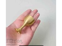 Small brass cup