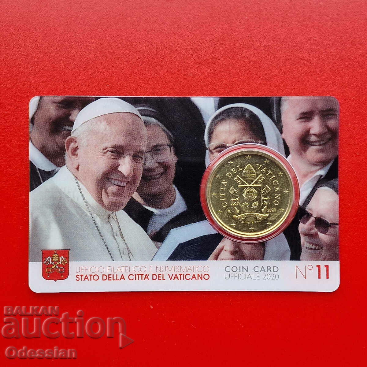 Vatican City • Official coin card #11 • 2020 • 50 euro cents