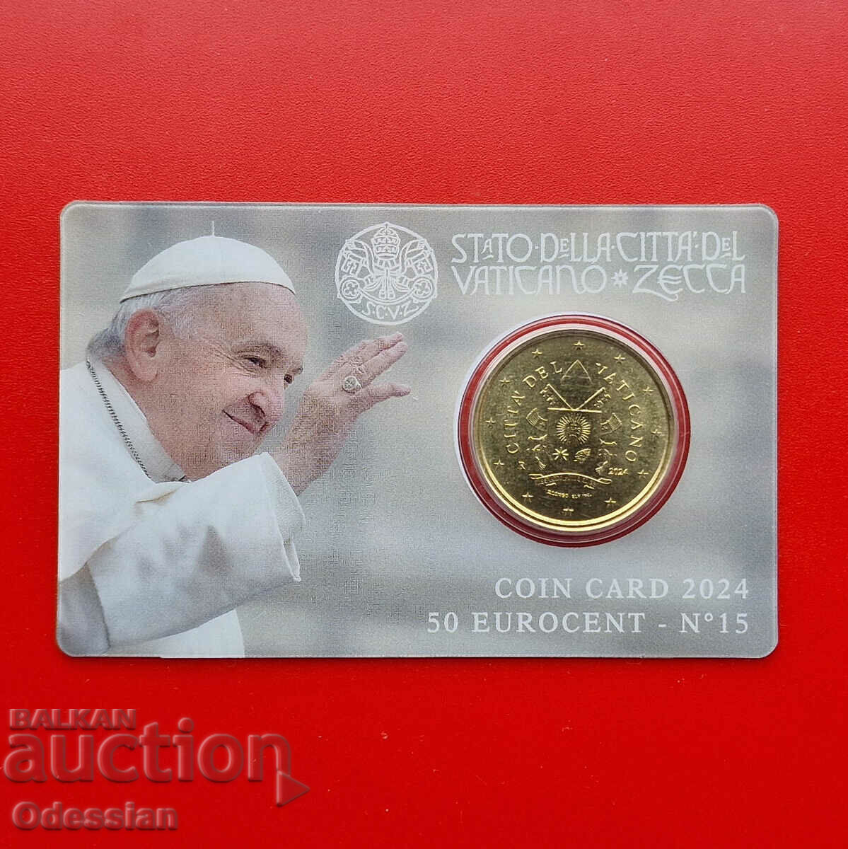 Vatican • Carte oficială de monede #15 • 2024 • 50 de cenți euro