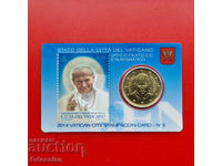 Vatican • Card Stamp & Coin #5 • 2014 • 50 de cenți euro