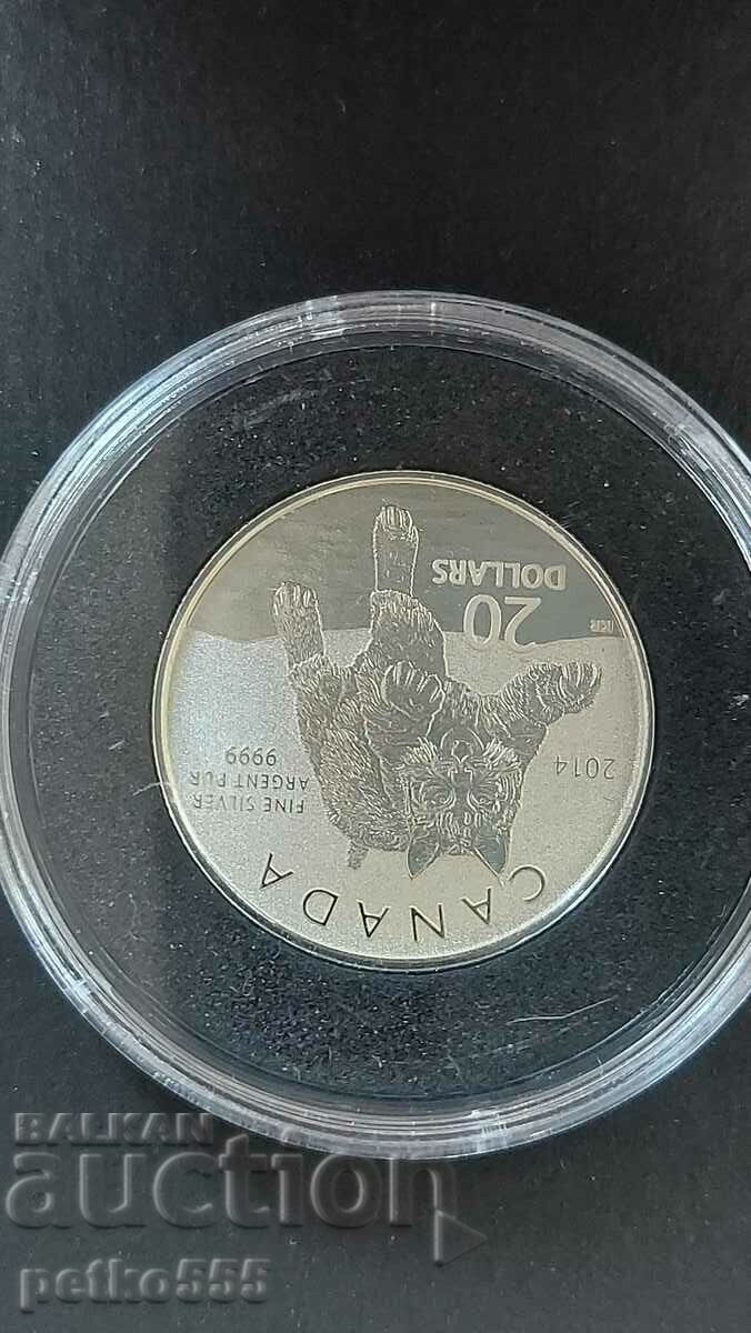 Auction  Silver $20 Canada