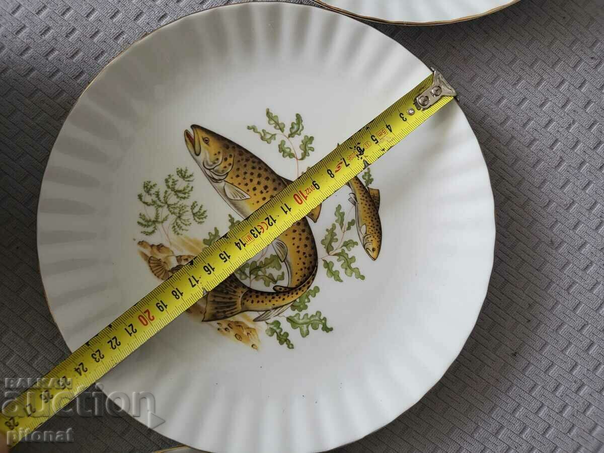 Porcelain fish service WUNSIEDEL BAVARIA - 5 Porcelain fish service WUNSIEDEL BAVARIA - 5