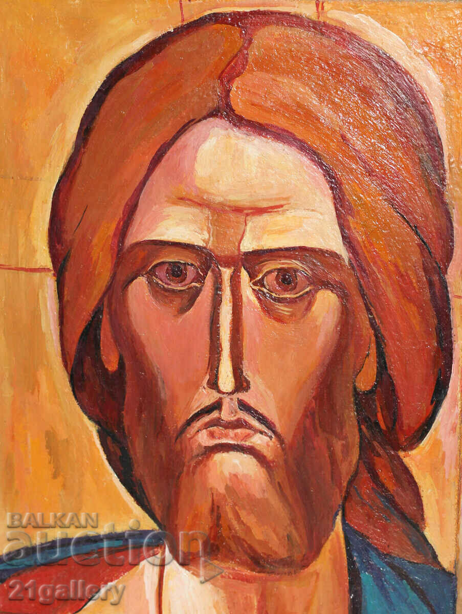 A contemporary painting on a religious theme, Jesus Christ with price 450.00 BGN | € 230.08 A contemporary painting on a religious theme, Jesus Christ with price 450.00 BGN | € 230.08