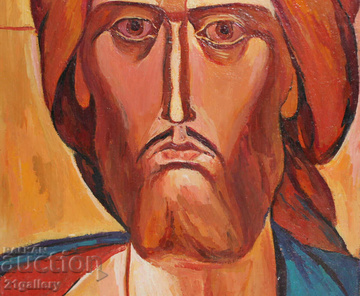 A contemporary painting on a religious theme, Jesus Christ - 6 A contemporary painting on a religious theme, Jesus Christ - 6