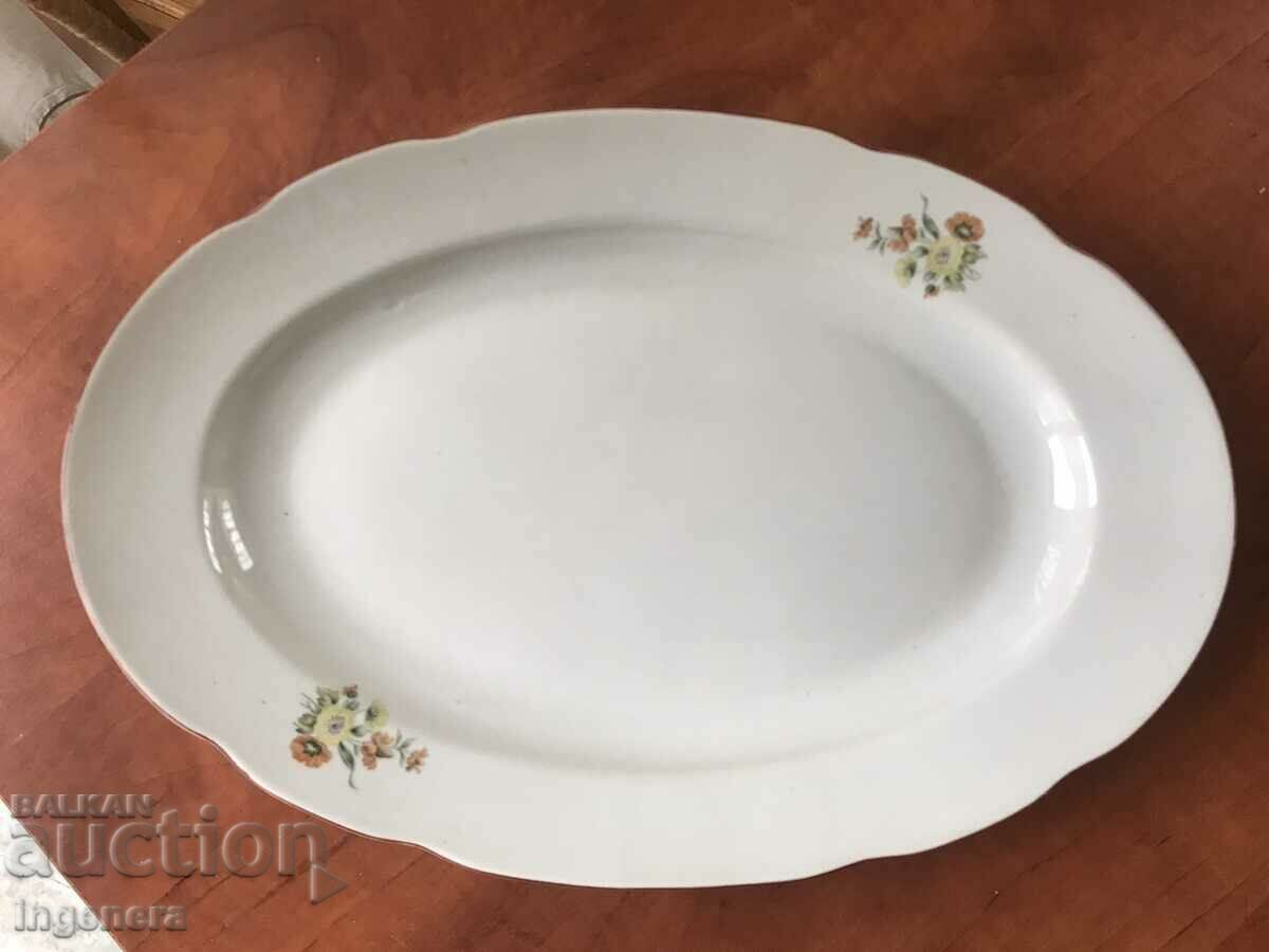 PORCELAIN PLATE TRAY LARGER THAN A WRIST NEW MARKET with price 19.00 BGN | € 9.71 PORCELAIN PLATE TRAY LARGER THAN A WRIST NEW MARKET with price 19.00 BGN | € 9.71
