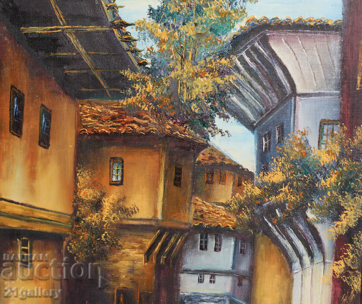 Delivery of Zlatan Lalov Landscape "Plovdiv, Old Town" 2001 Delivery of Zlatan Lalov Landscape "Plovdiv, Old Town" 2001