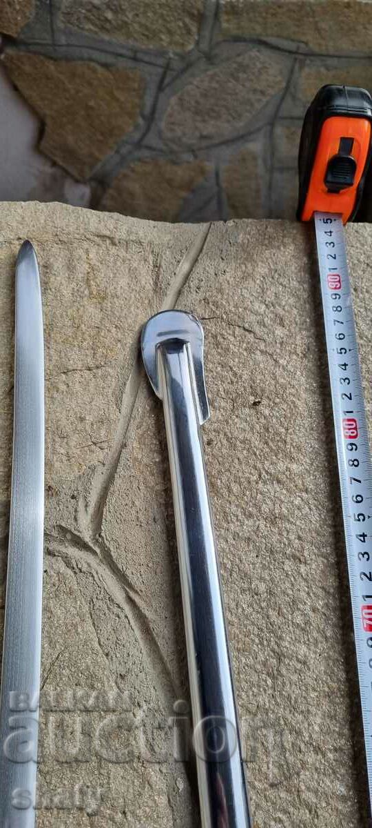 Delivery of German saber. Delivery of German saber.