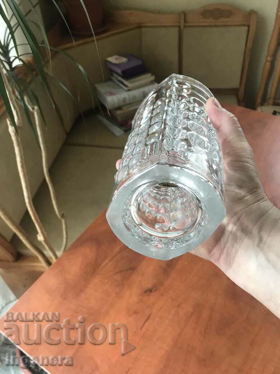 Delivery of THICK-WALLED RELIEF GLASS VASE FROM SOCA MASSIVE Delivery of THICK-WALLED RELIEF GLASS VASE FROM SOCA MASSIVE