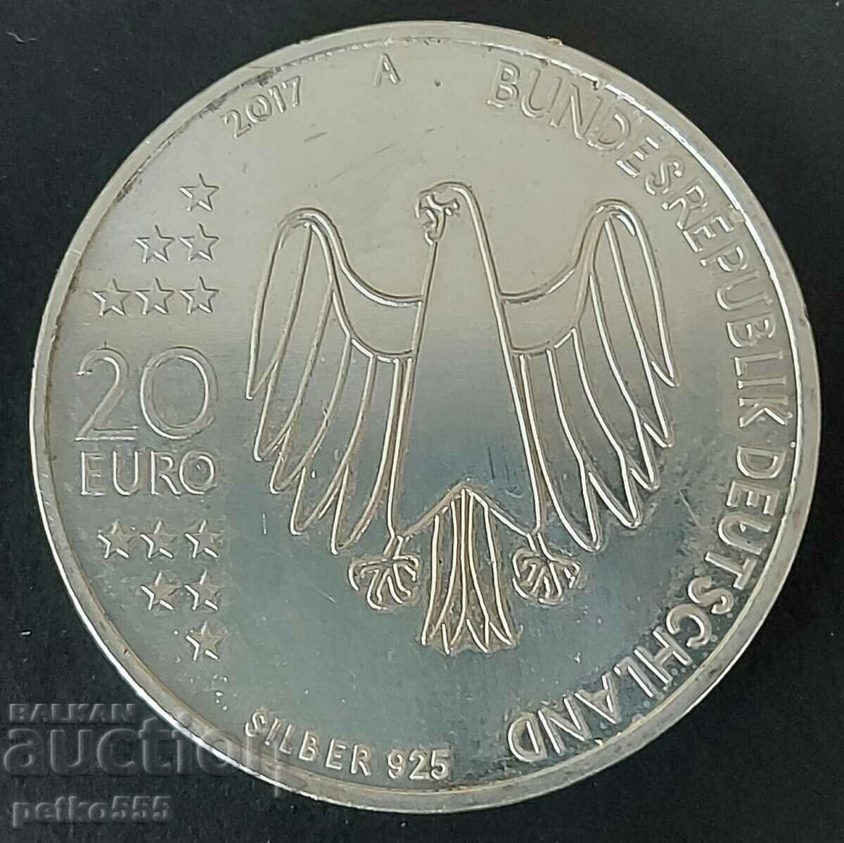 20 EURO GERMANY 2017 with price 80.00 BGN | € 40.90 20 EURO GERMANY 2017 with price 80.00 BGN | € 40.90