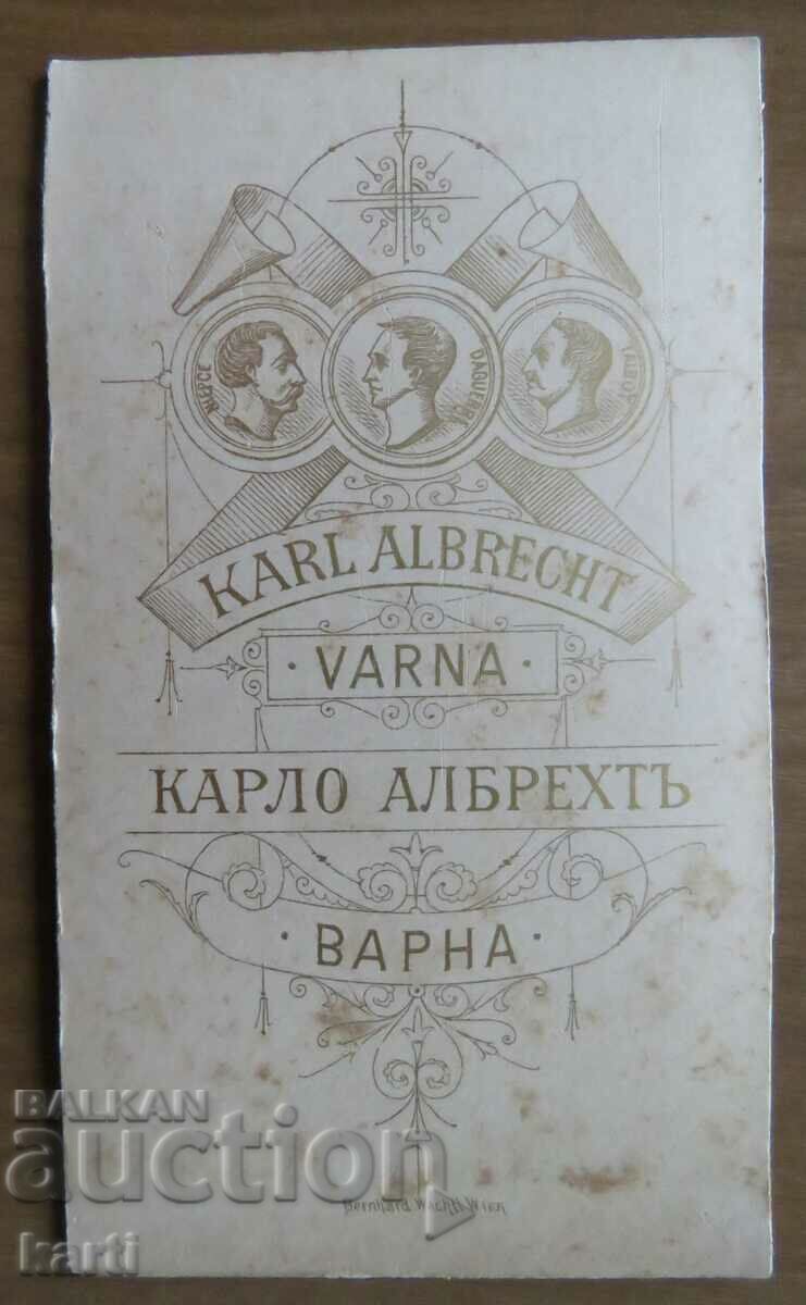 Auction OLD PHOTO - CARDBOARD - ALBRECHT - VARNA Auction OLD PHOTO - CARDBOARD - ALBRECHT - VARNA