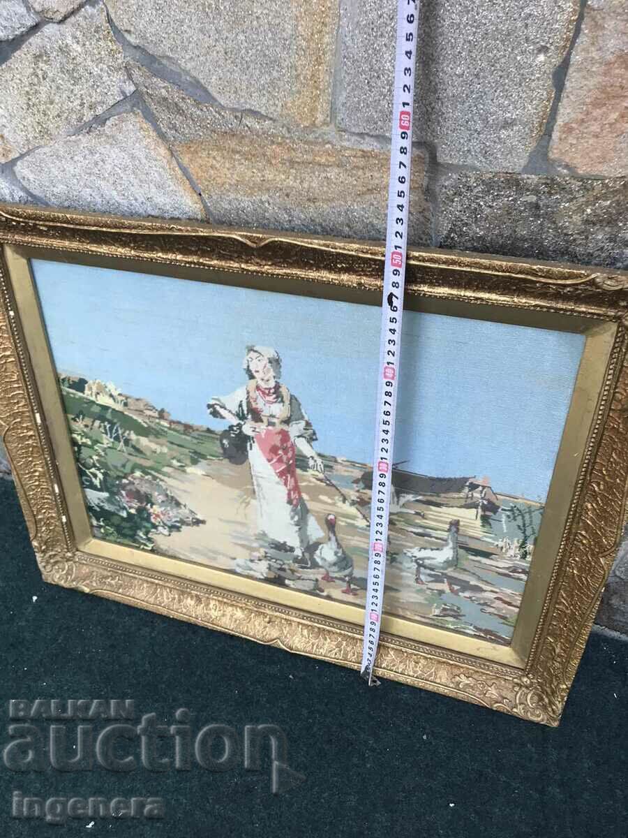 Delivery of TAPESTRY SEWED SOCA PANEL WOODEN FRAME GLASS-THE PIRATE Delivery of TAPESTRY SEWED SOCA PANEL WOODEN FRAME GLASS-THE PIRATE