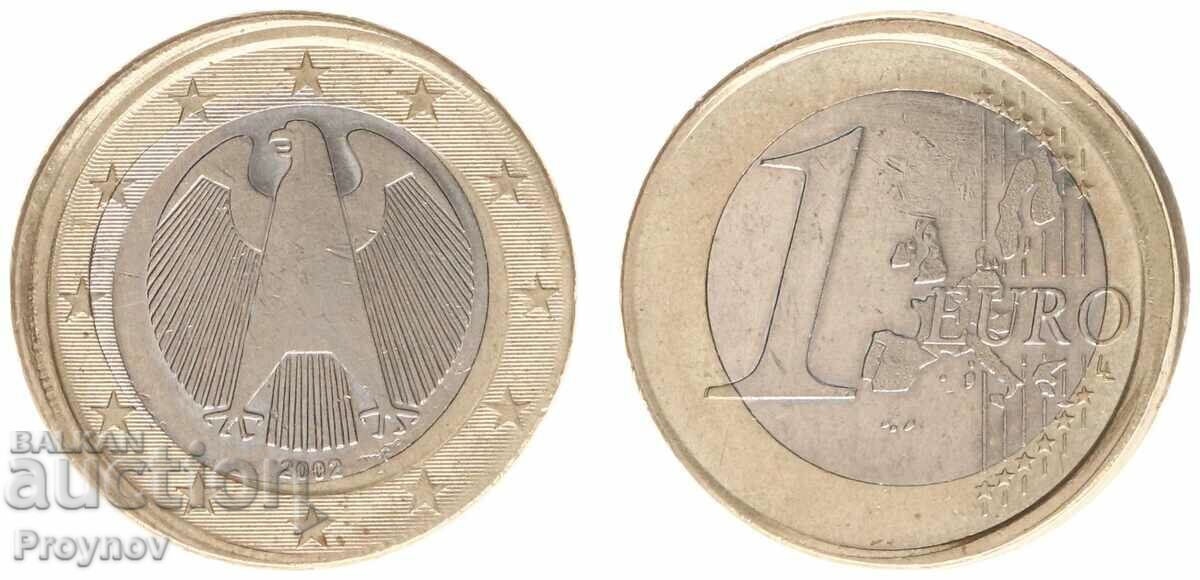 1 EURO GERMANIA MINT EROARE - EROARE-CURIOZITATE-UNICA