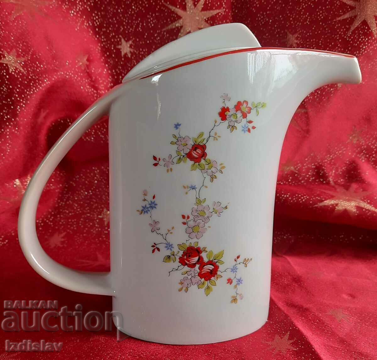 Sots porcelain jug, "Dyanko Stefanov", Razgrad with price 50.00 BGN | € 25.56 Sots porcelain jug, "Dyanko Stefanov", Razgrad with price 50.00 BGN | € 25.56
