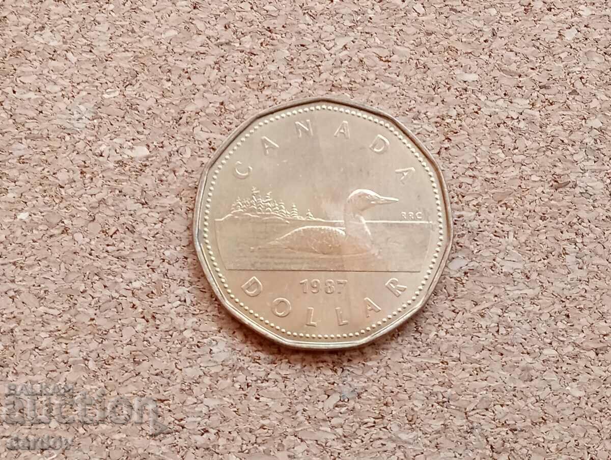 Canada One Dollar 1987