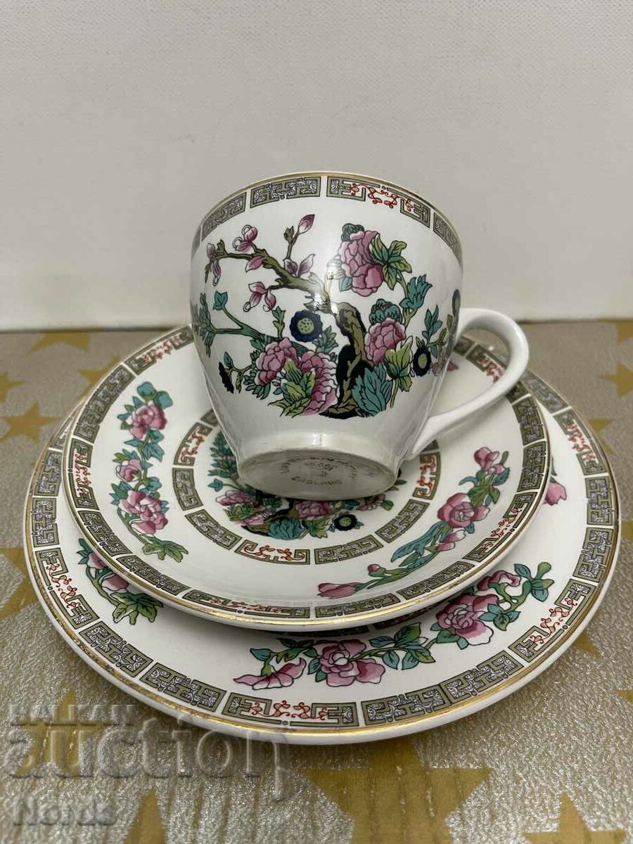 Triple tea set with markings