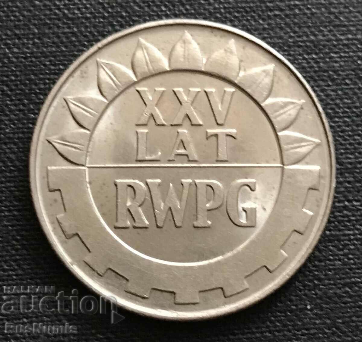 Poland.20 zlotys 1974. 20 years GRAY.