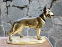 Figura din ceramică bulgară din plastic ciobănesc german