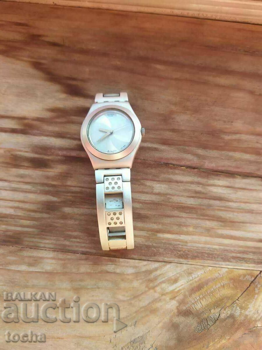 Swatch Irony, stylish women's, working, aluminum