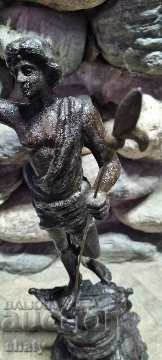 Auction Old metal sculpture. Figure Auction Old metal sculpture. Figure