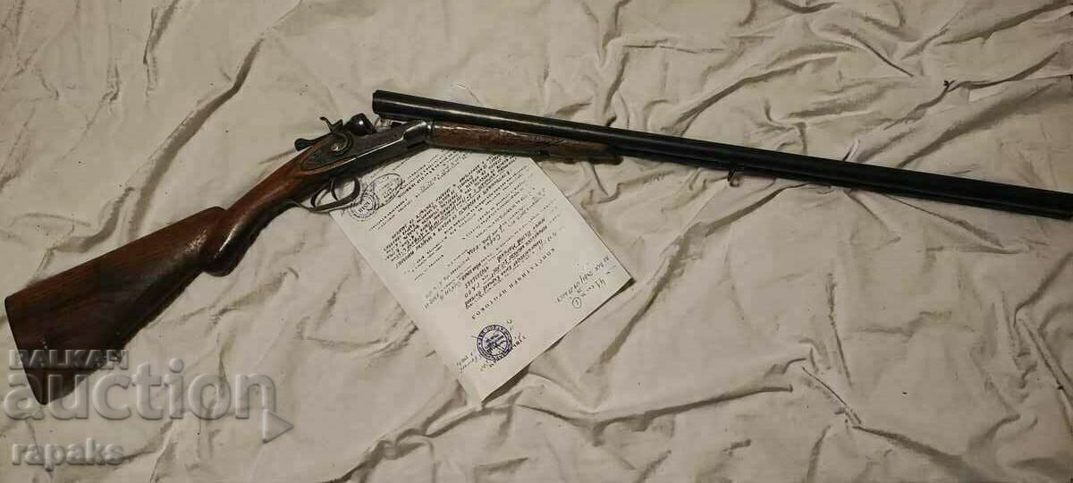 Licitație Pușcă cu handicap de vânătoare cu percutori externi. Tula a asigurat