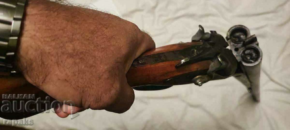 Pușcă cu handicap de vânătoare cu percutori externi. Tula a asigurat - 7