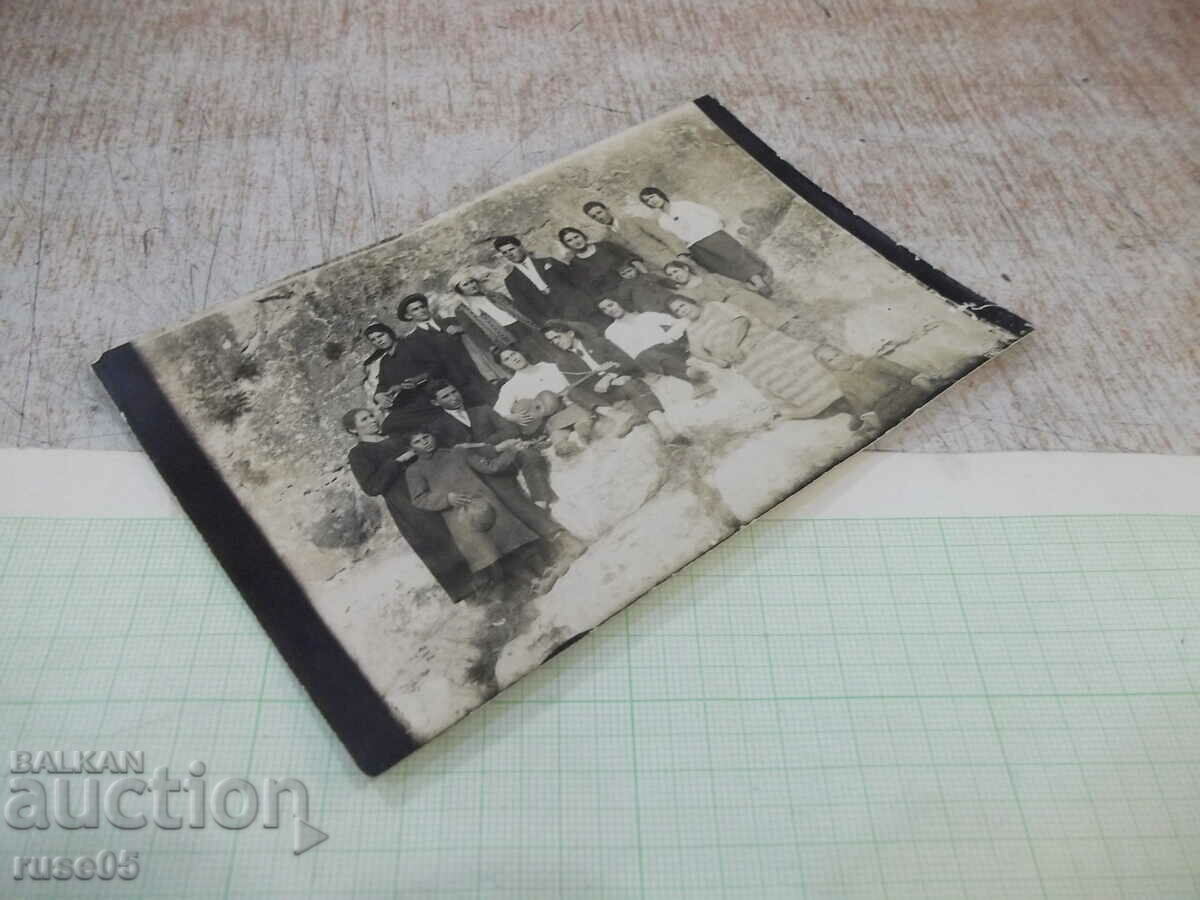 Auction Old photo of a trip to the rocks with a guitar Auction Old photo of a trip to the rocks with a guitar