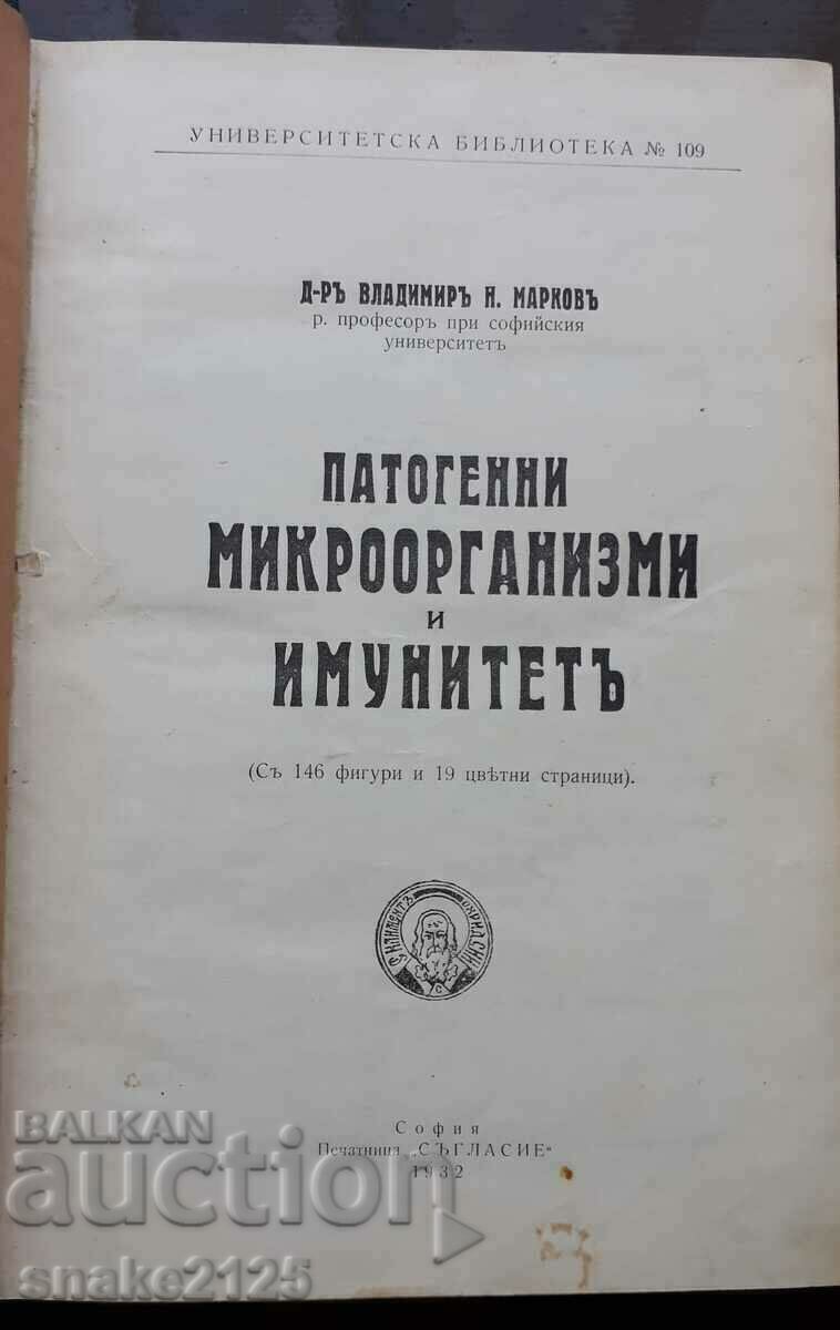 Auction Old book - Microorganisms and immunity. Auction Old book - Microorganisms and immunity.