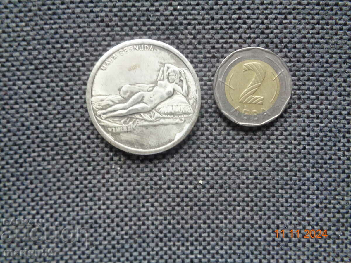 Delivery of Old coin with Leonardo Da Vinci Delivery of Old coin with Leonardo Da Vinci